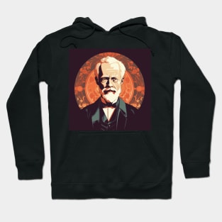 Pyotr Tchaikovsky's portrait in the Art Nouveau style Hoodie